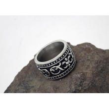 Moda jóias de punk estilo titanium aço metal men anéis